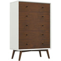 Caroline Mid Century Modern Solid Wood Dresser