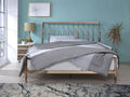 Copper Queen Bed with Slat Headboard