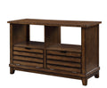 Oak Sofa Table with Tapered Legs