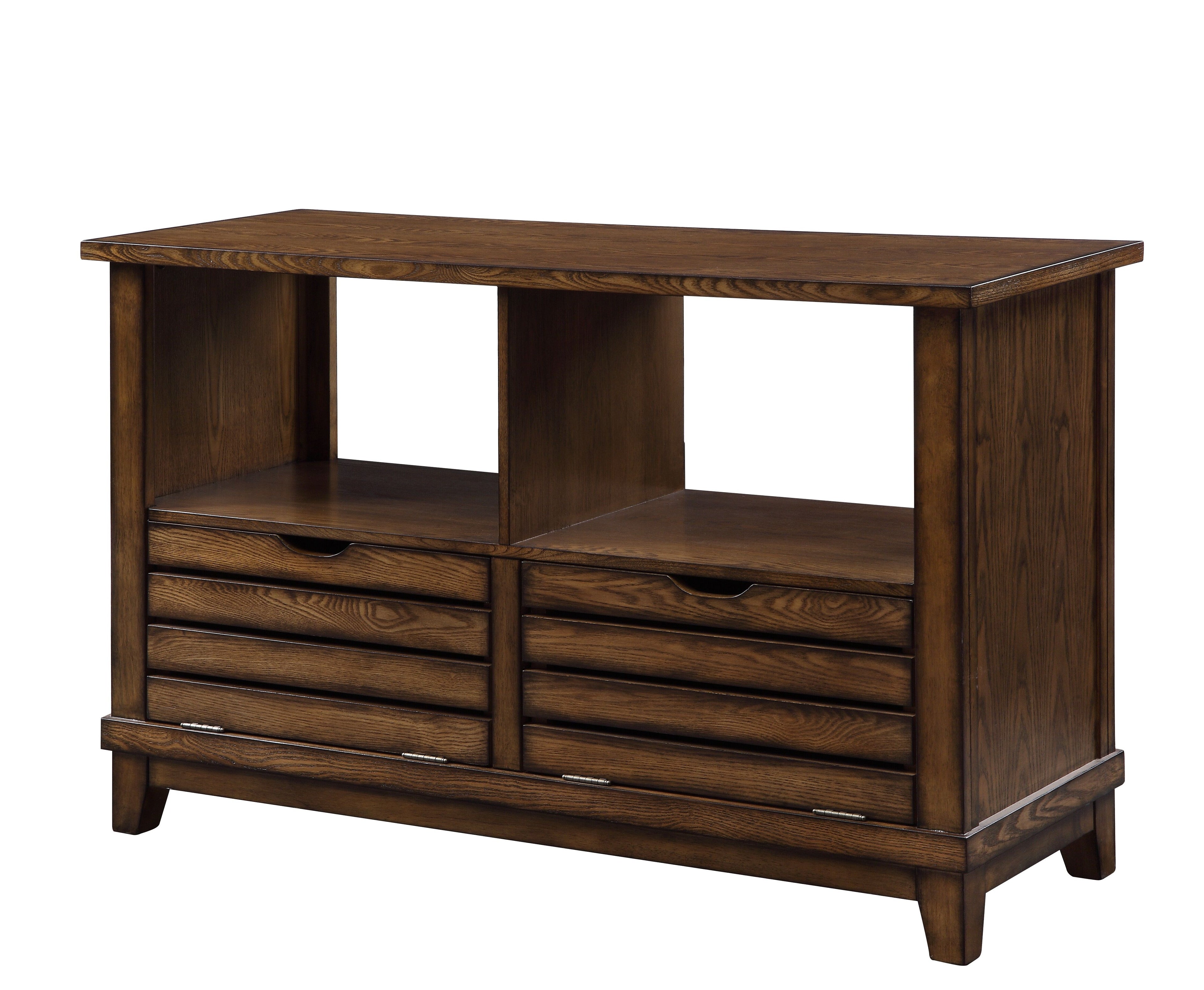 Oak Sofa Table with Tapered Legs