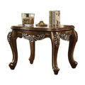 Antique Oak End Table with Queen Anne Legs