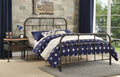 Sandy Grey Full Panel Bed with Slat