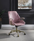 Pink Office Chair with Swivel