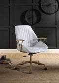 Vintage White Office Chair with Swivel