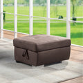 Brown Storage Ottoman