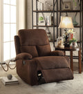 Chocolate Recliner with Cup Holder