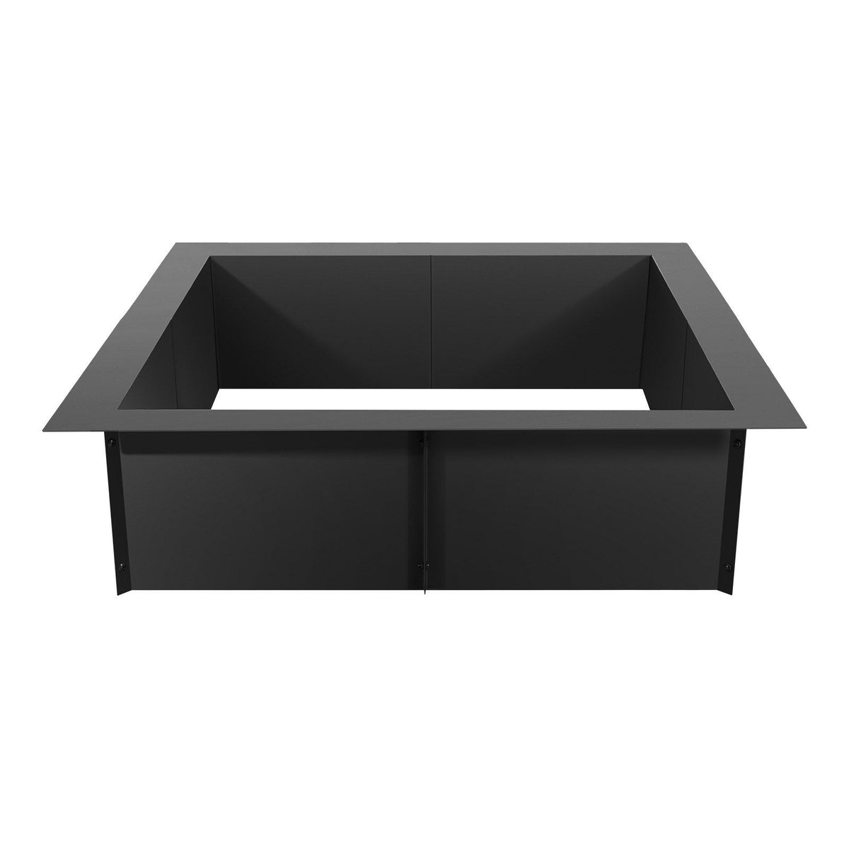 Vevor Fire Pit Ring Square 42X42 In Outer Steel Liner Diy Campfire Ring Firepit