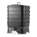 VEVOR 5-Tray Worm Composter, 50 L Worm Compost Bin Outdoor and Indoor, Sustainable Design Worm Farm Kit, for Recycling Food Wast