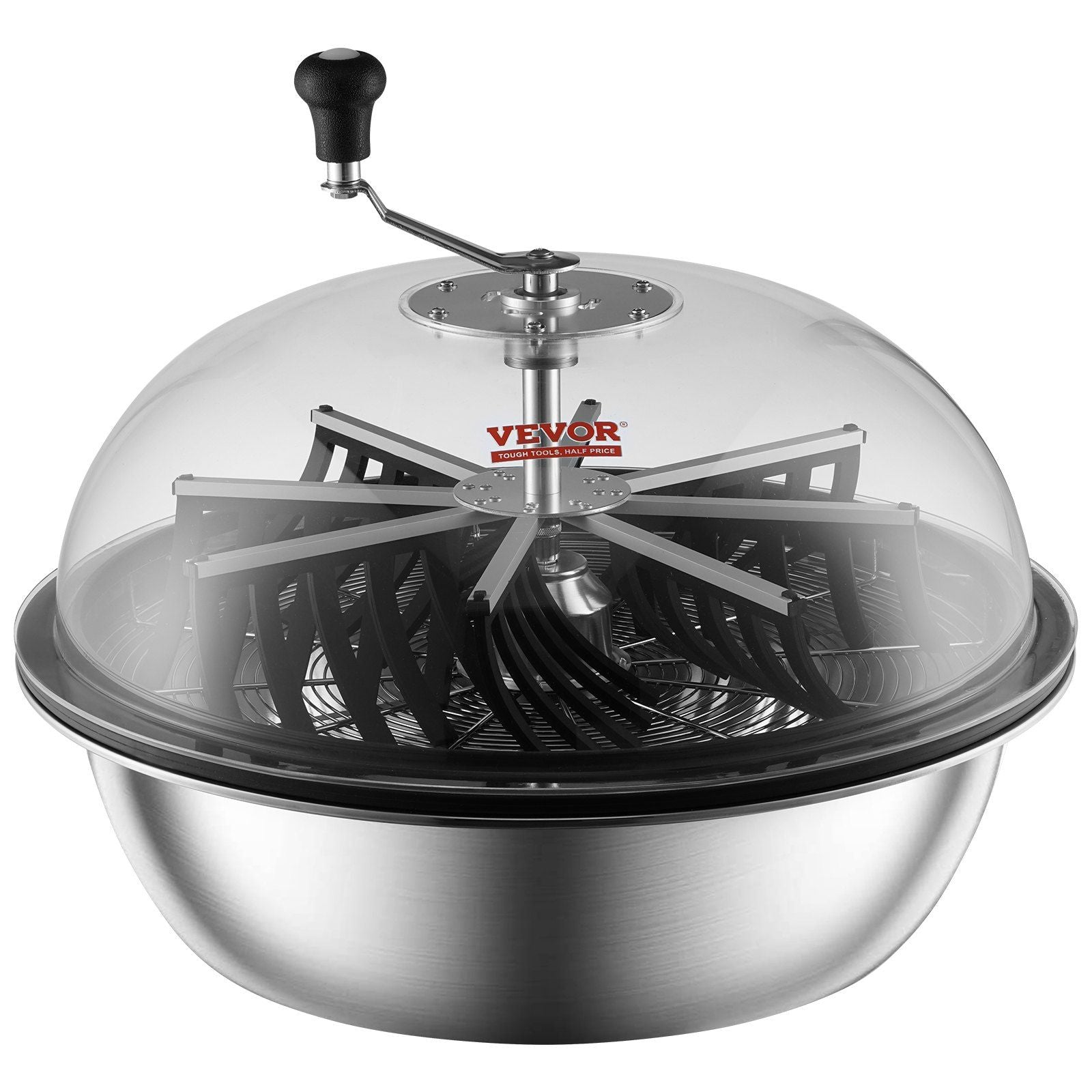 Vevor Leaf Bowl Trimmer, 24' Trimmer Bowl, Manual Bud Trimmer With Stainless-Steel Blades For Twisted Spin Cut, Clear Visibilit