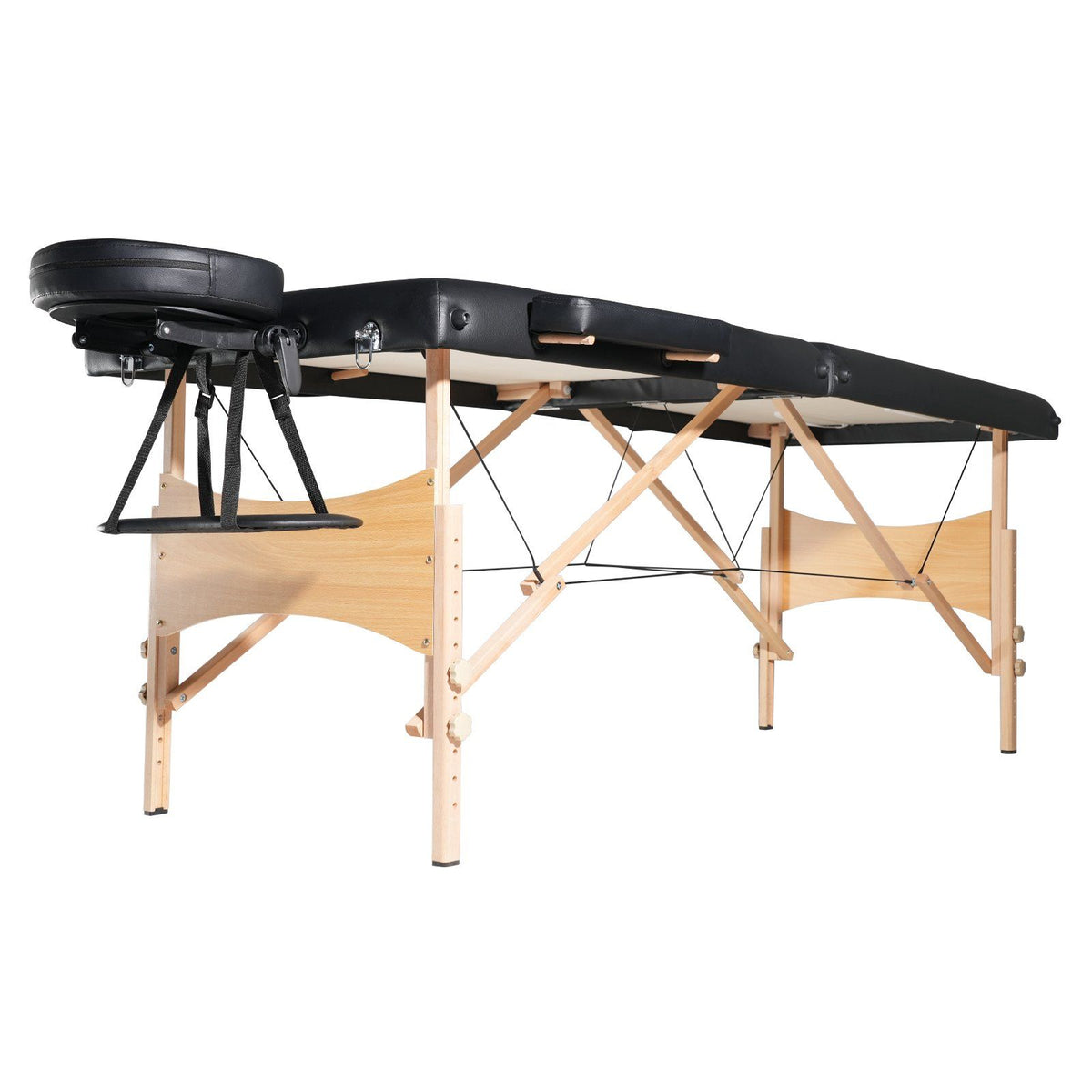VEVOR Portable Massage Table 28'' W, 2 Folding Lightweight Massage Table, 8-Level Height Adjustable Salon Tattoo Bed, Spa Table 