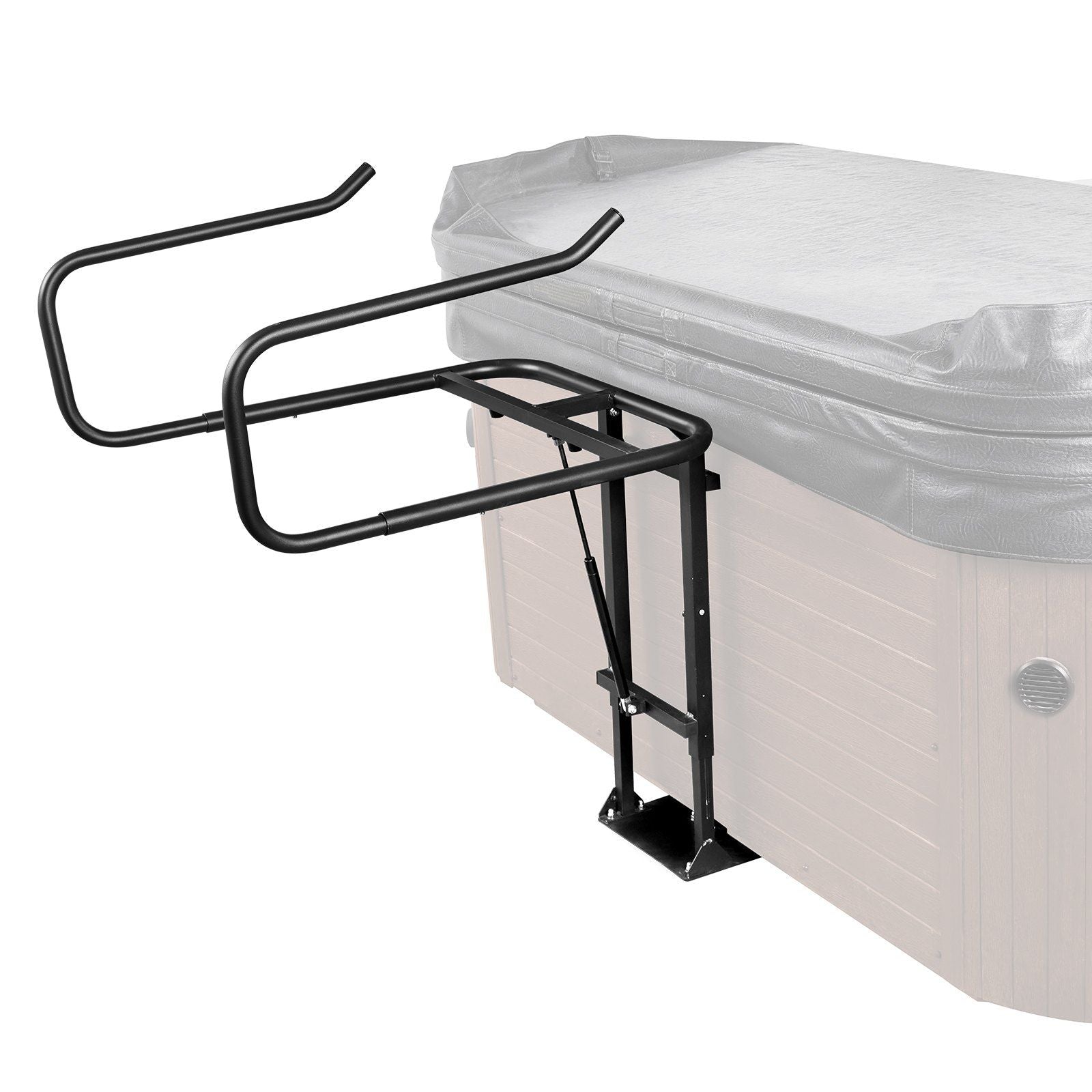 VEVOR Hot Tub Cover Lift, Spa Cover Lift, Hydraulic, Height 33.1 - 41.3 Width 53.1 - 92.5 Adjustable, Installed Underneath on on
