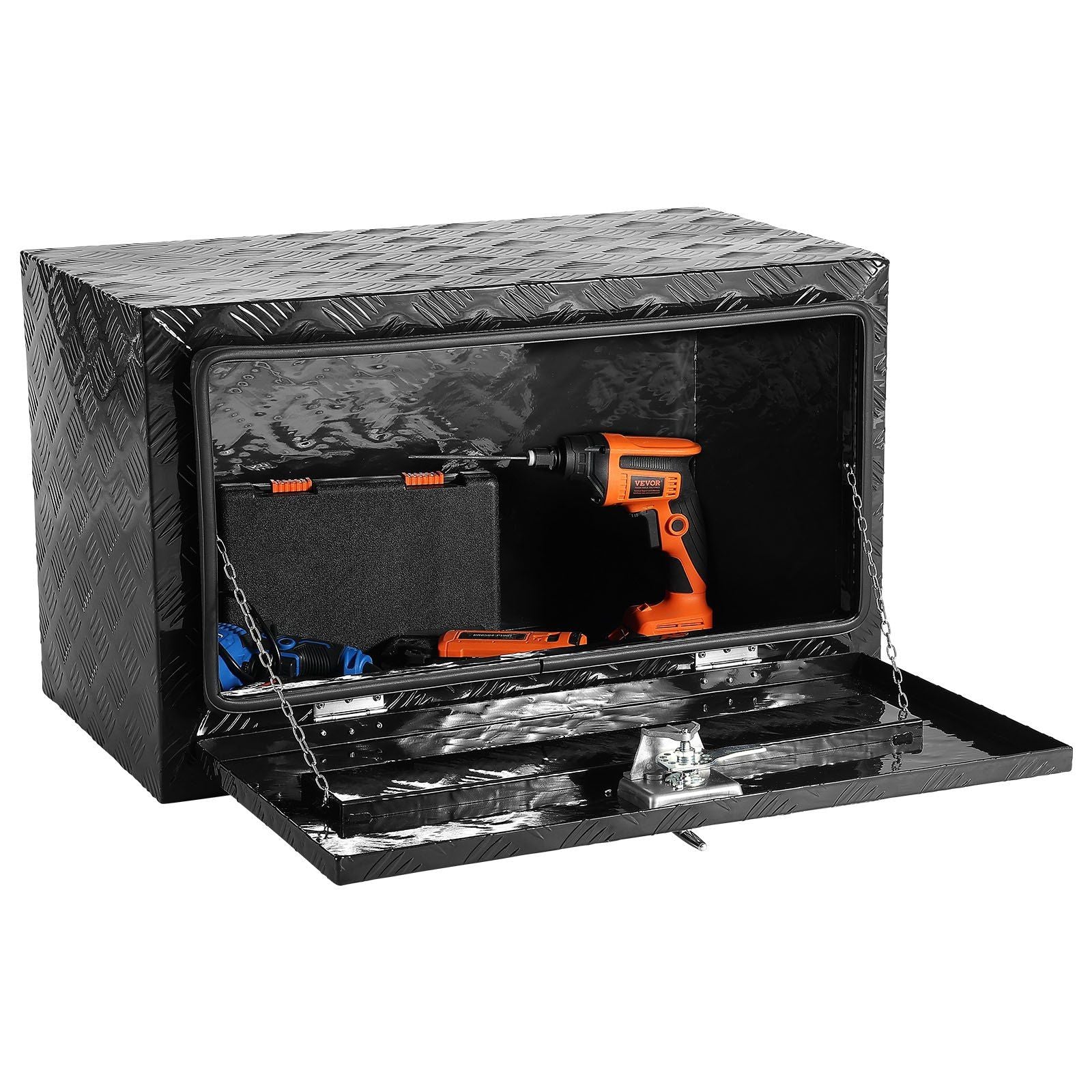 Vevor Underbody Aluminum Truck Tool Box 36' X 17' X 18' Trailer Rv Tool Storage