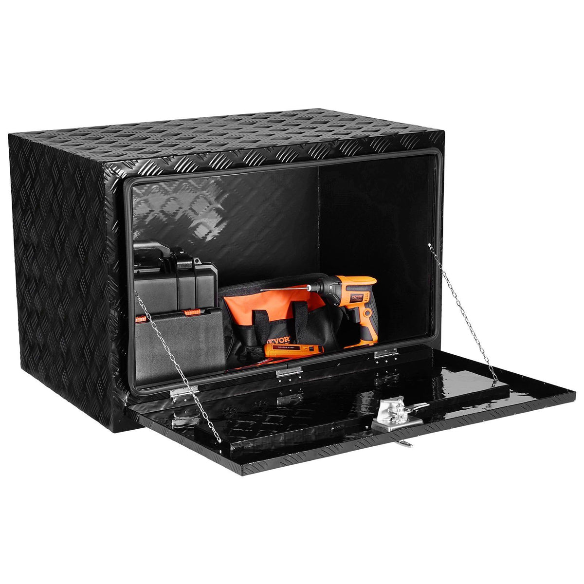 Vevor Underbody Aluminum Truck Tool Box 48' X 24' X 24' Trailer Rv Tool Storage