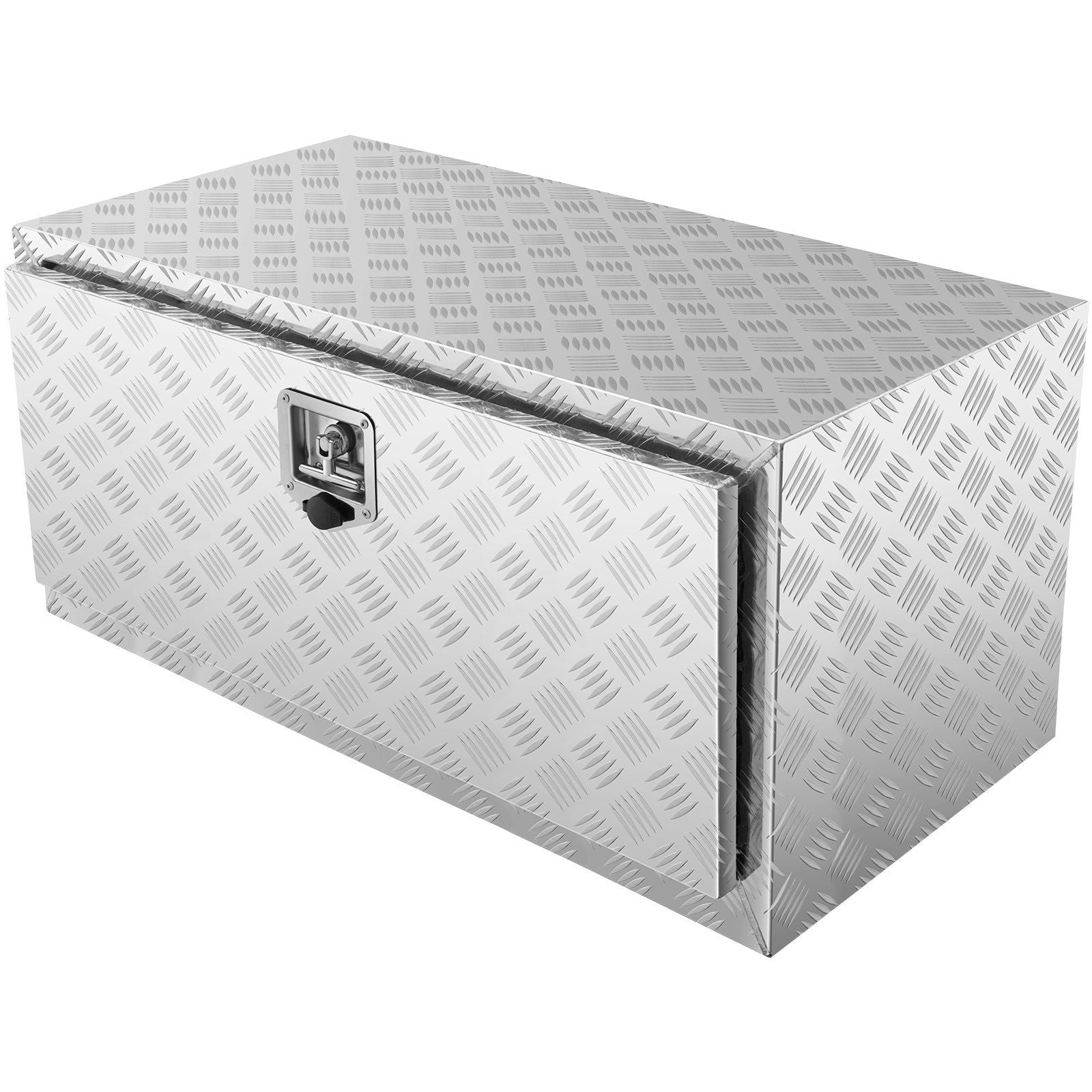 Vevor Underbody Truck Box, 36'24'24' Pickup Storage Box, Heavy Duty Aluminum Diamond Plate Tool Box With Lock And Keys, Water