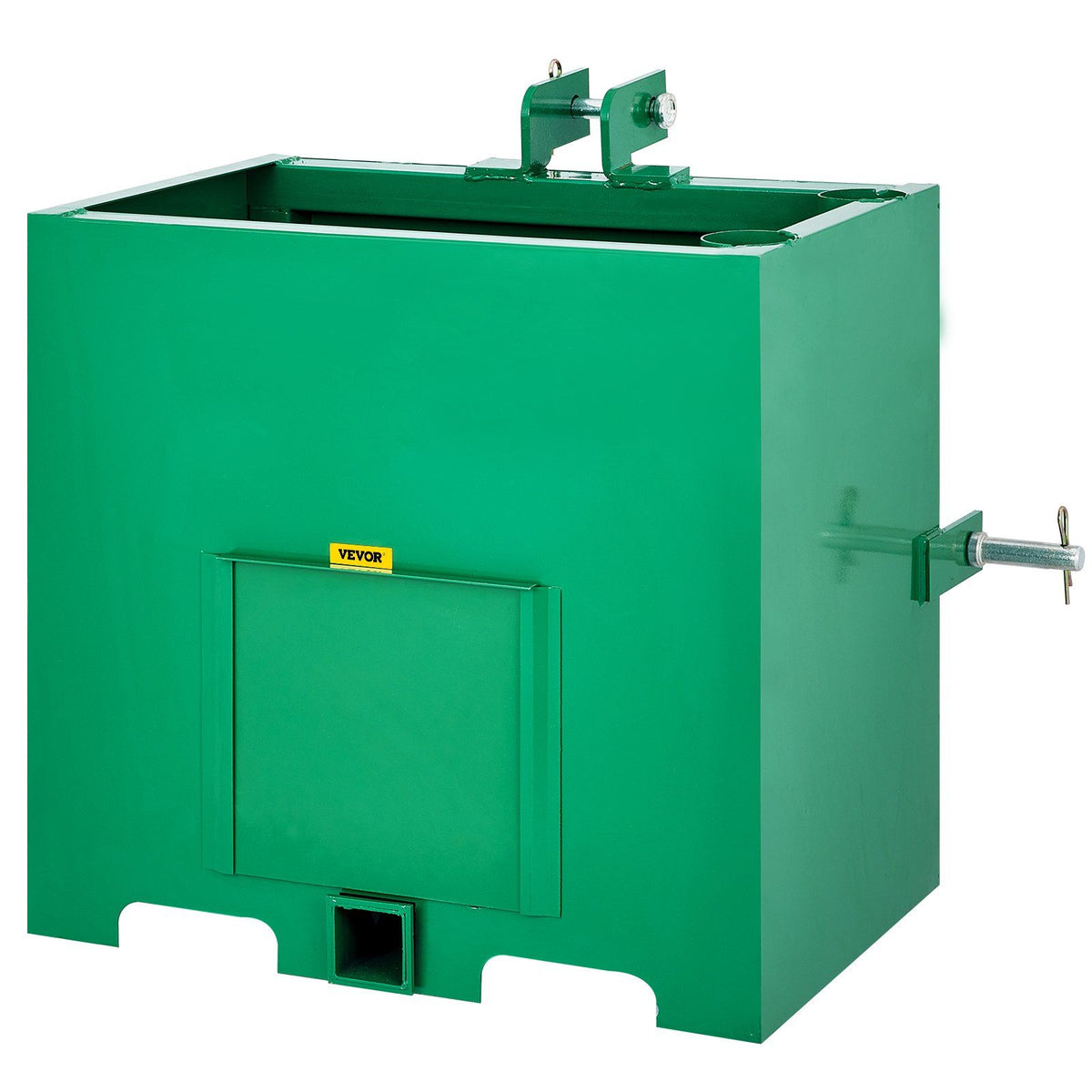 Vevor 3 Point Ballast Box, 800Lbs Capacity Hitch Ballast Box, Standard 2' Hitch Receiver, Tractor Ballast Box With 5Cu.Ft Volum