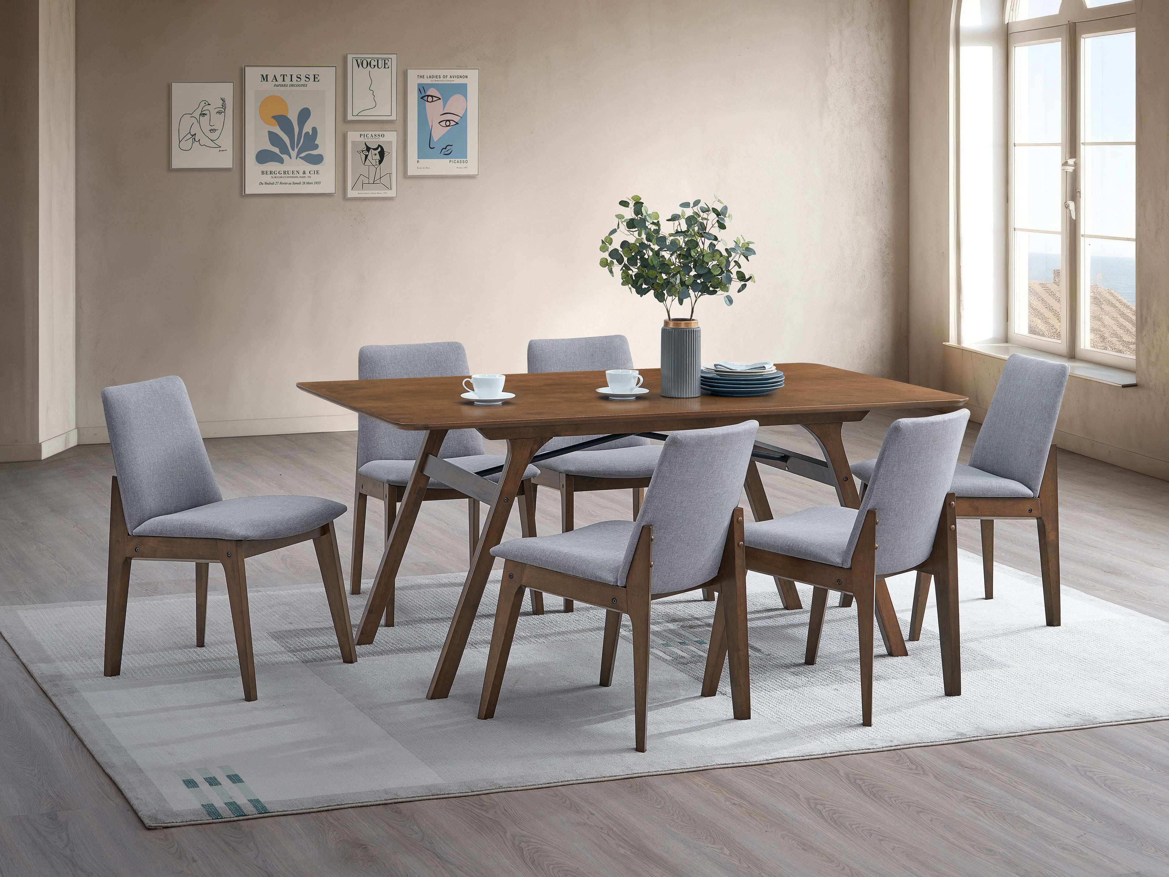 ACME Kaela Dining Table, Walnut Finish DN02925