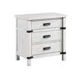 Modern Style 3-Drawer Night stand Made with Wood in Antique White
