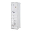 White Wardrobe with Full-length Container Lock