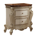 Antique Pearl and Cherry Oak 2-drawer Nightstand