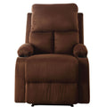 Chocolate Pillow Top Arm Recliner