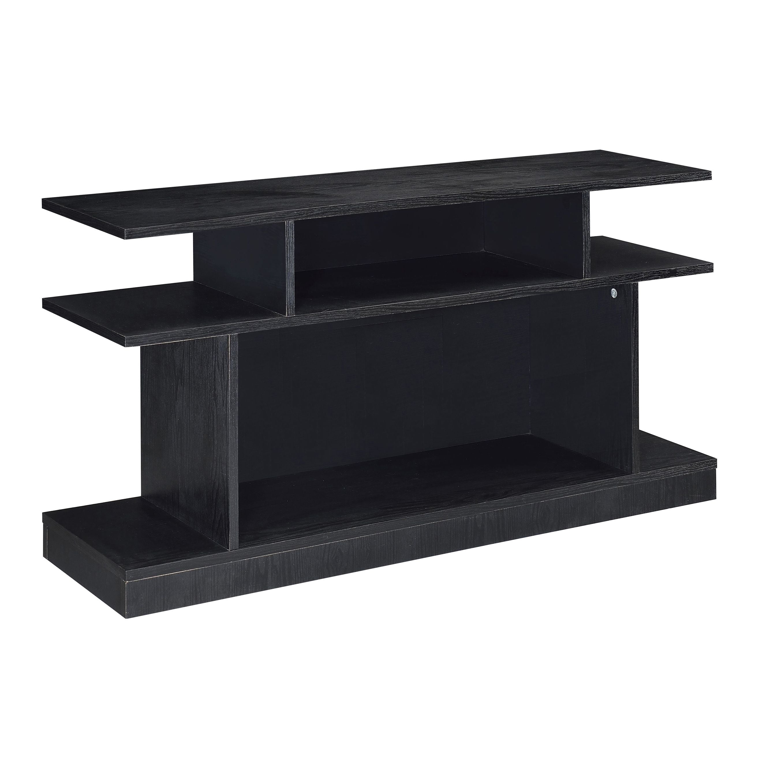 Black 2-shelf Sofa Table