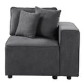Grey Right Facing Loose Back Sofa