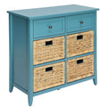 Teal Console Table with Storage