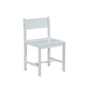 White Open Back Kids Chair