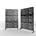 6.5 ft. H x 4 ft. W Outdoor Laser Cut Metal Privacy Screen;  24*48*3 panels