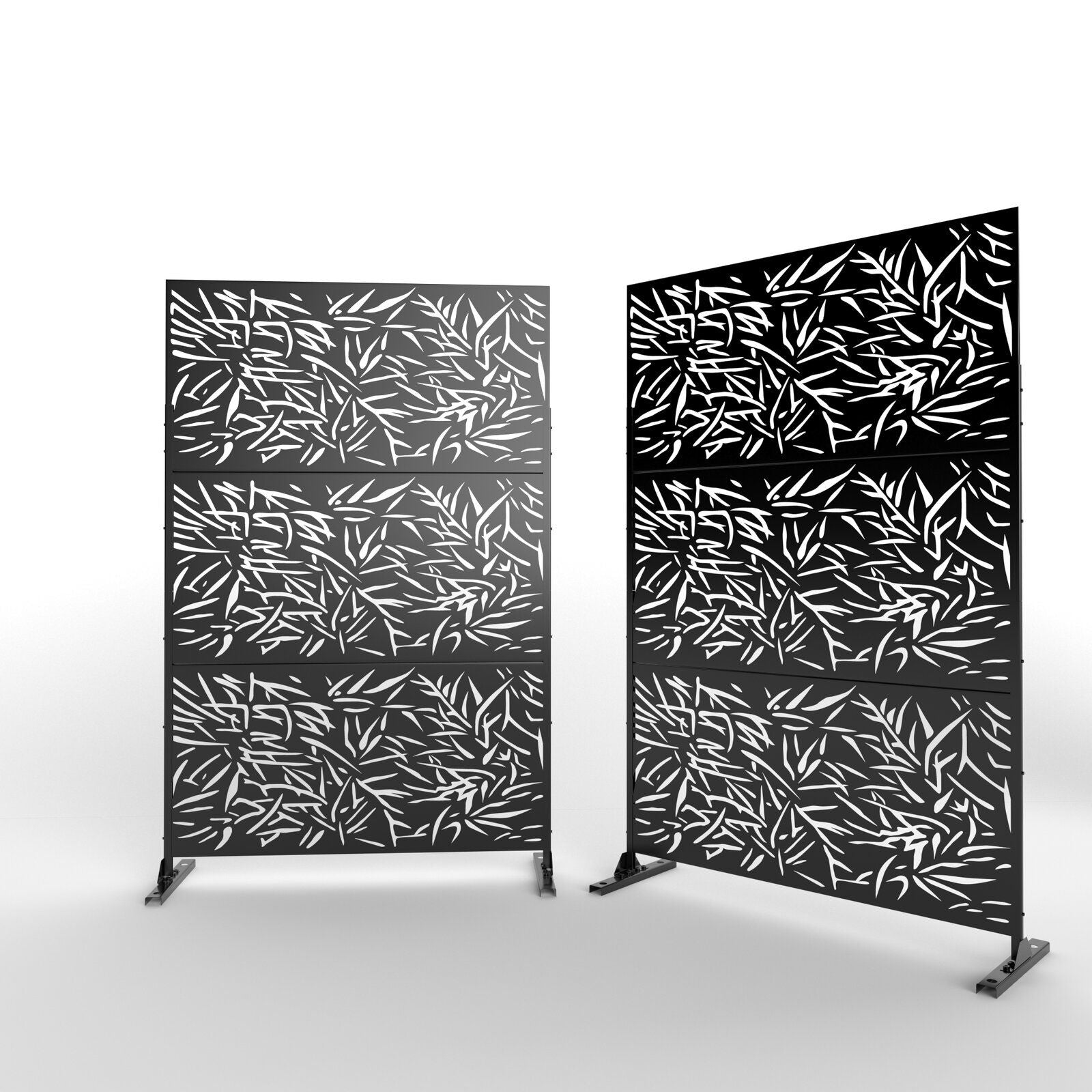6.5 ft. H x 4 ft. W Outdoor Laser Cut Metal Privacy Screen;  24*48*3 panels