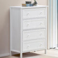 White 4-Drawer Chest