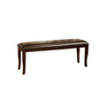 Woodside II Transitional Bench, Espresso