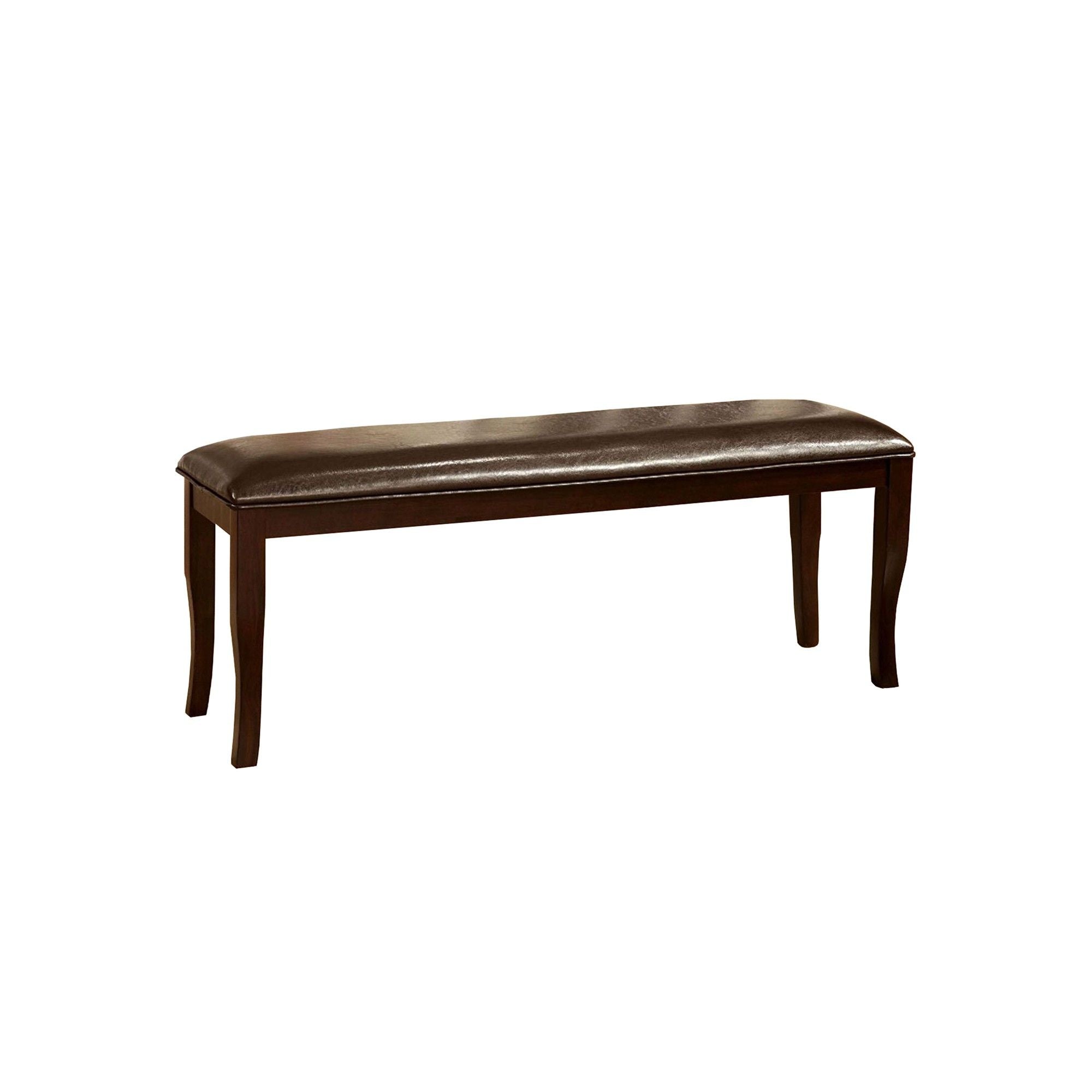 Woodside II Transitional Bench, Espresso