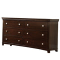 Designer Wooden Dresser In Transitional Style, Brown Cherry