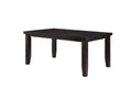 Espresso Dining Table with Tapered Leg