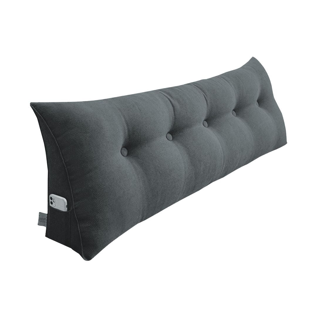 Soga 100Cm Dark Grey Triangular Wedge Bed Pillow Headboard Backrest Bedside Tatami Cushion Home Decor