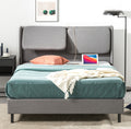 Avery Uphlstrd PB w Recln HB w USB Gry K