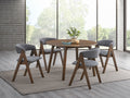 ACME Keiki Round Dining Table, Walnut Finish DN02915