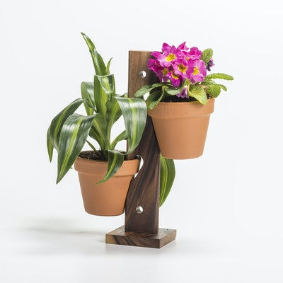2 Pot Hanging/ Standing Plant Holder(D0102HPWUAG.)