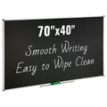 Vevor Black Board, 70 X 40 Inch Large Chalkboard With Aluminum Frame, Black Boards Dry Erase Includes 1 Magnetic Erase & 3 Dry E