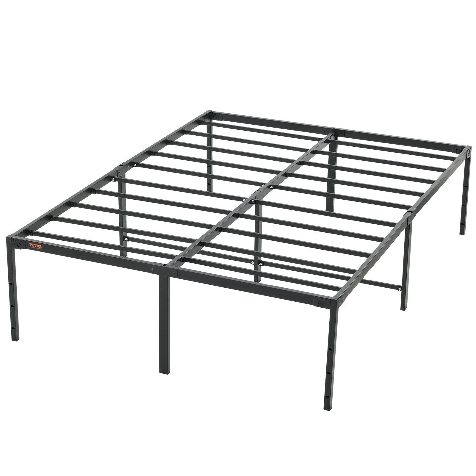 VEVOR 18 Inch Full Metal Bed Frame Platform, No Box Spring Needed, 1500 lbs Loading Capacity Embedded Heavy Duty Mattress Founda