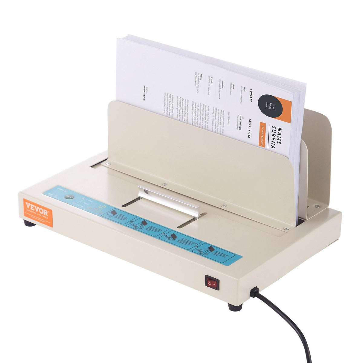 Vevor Thermal Binding Machine Thermal Book Binder 500 Sheets A3 A4 A5 Document