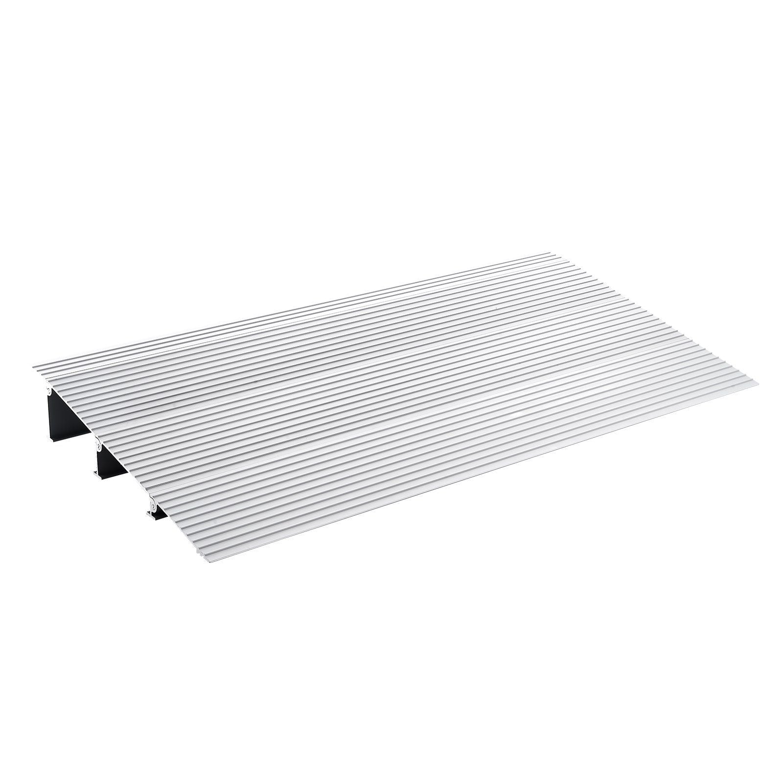VEVOR Door Threshold Ramp, 3 Rise, 800 lbs Load Capacity, Door Ramp for Wheelchairs, Aluminum Threshold Ramp for Doorways, Adjus