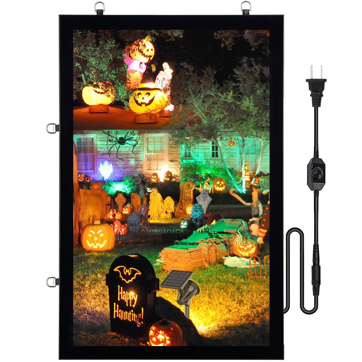 Vevor Led Poster Frame In Black, 27' X 40' Photo Frame, Sidewalk Sign For Advertising Display, Picture Aluminum Frame With Bac