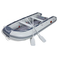 VEVOR Inflatable Dinghy Boat, 6-Person Transom Sport Tender Boat, with Marine Wood Floor and Adjustable Aluminum Bench, 1500 lbs