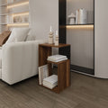 Side Table Sallis, Living Room, Walnut / Black