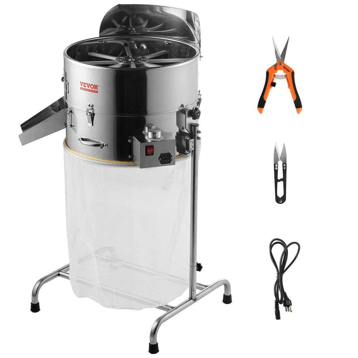 Vevor Electric Bud Trimmer, 19' Electric Leaf Trimmer Machine With 60W Adjustable Speed, Tillable Trimmer With Stainless-Steel