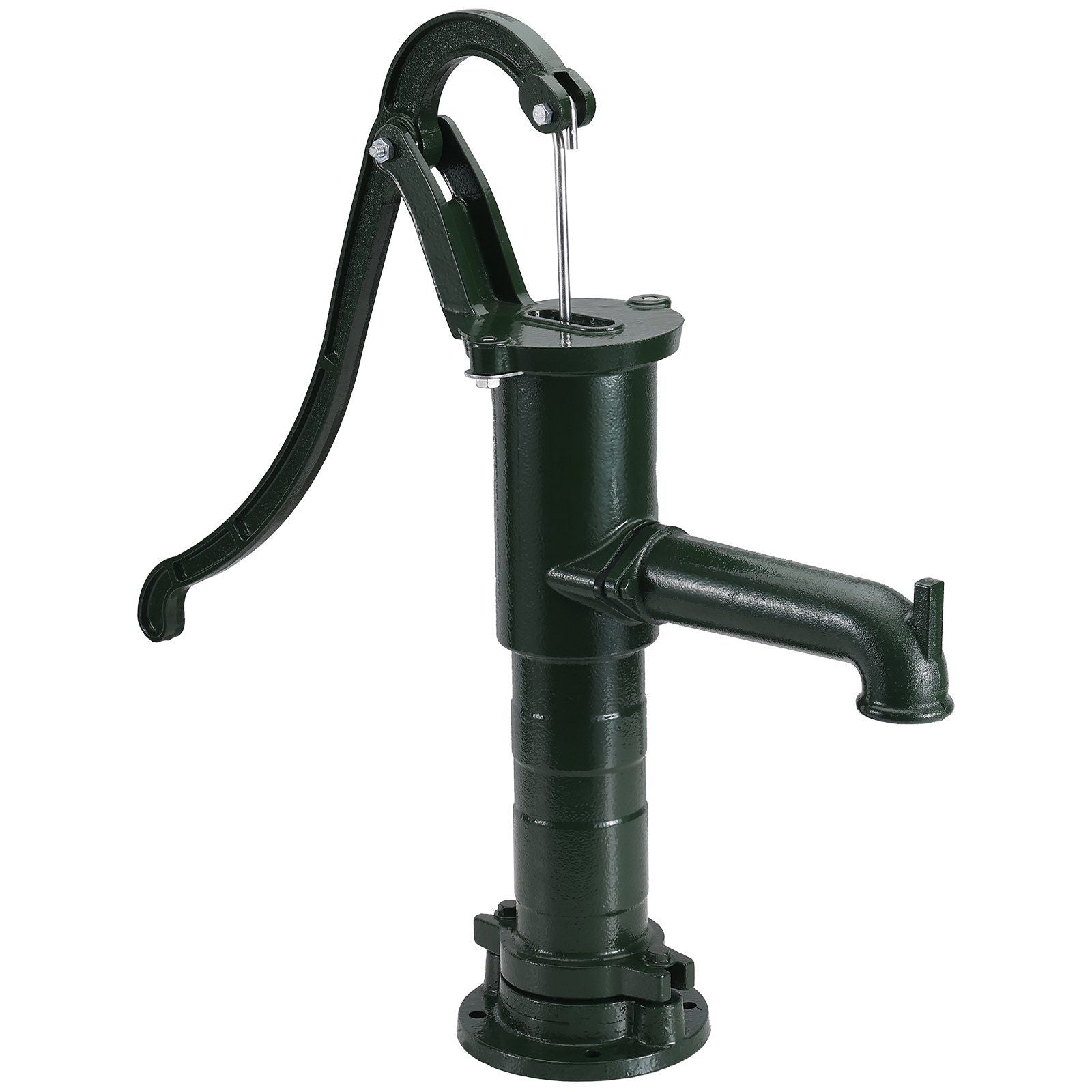 Vevor Antique Hand Water Pump 14.6 X 5.9 X 26 Inch Pitcher Pump W/Handle Cast Iron Well Pump W/ Pre-Set 0.5' Holes For Easy Ins