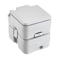 VEVOR Portable Toilet for Camping, Porta Potty with Carry Bag, 5.3 Gal Waste Tank & 3.2 Gal Flush Tank, Push-Button Pressurized 