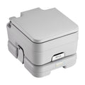 VEVOR Portable Toilet for Camping, Porta Potty with 3.2 Gal Waste Tank & 3.2 Gal Flush Tank, Push-Button Pressurized Flush Commo